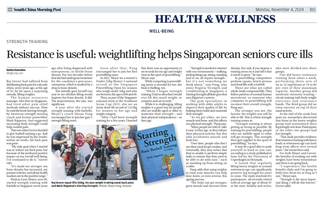 How Weightlifting Helped 2 Older Singaporeans End Back Pain and Build Stronger Bones